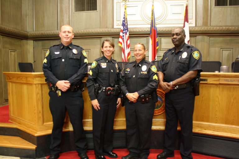 four police officers