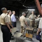 Commander and crew of USS Asheville visit City Hall