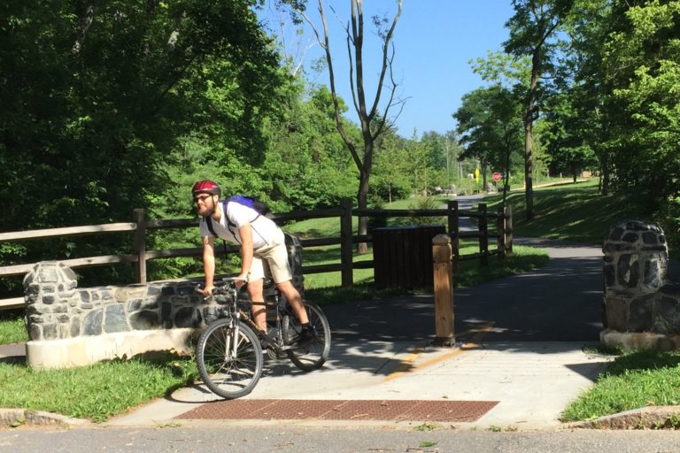cyclists using greenway