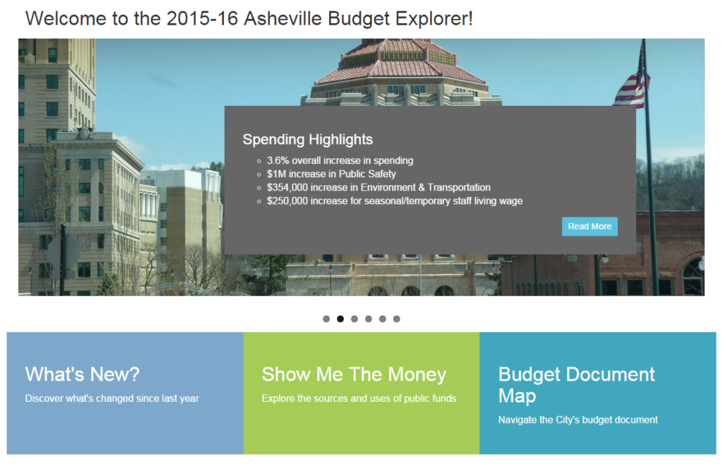 Explore the City of Asheville budget with collaborative online tool