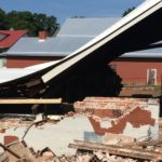 building collapse on Haywood Road