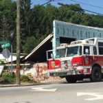 building collapse on Haywood Road