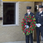 wreath at 9/11 ceremony