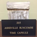 time capsule box and plaque