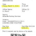 This bogus parking ticket was found on a car in downtown Asheville March 4.