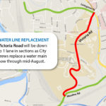 map of waterline replacement area