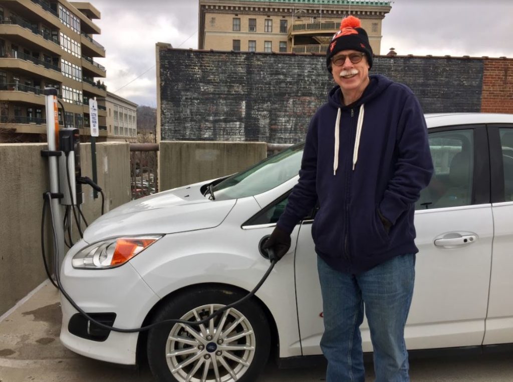 Asheville parking garages now feature electric vehicle charging