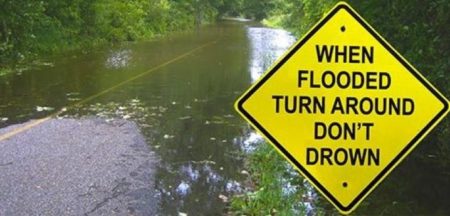 flooded road image