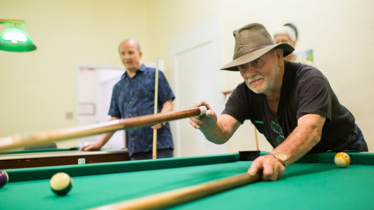 parks and recreation event playing pool