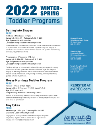 Toddler Programs Flier
