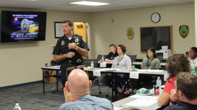 citizens police academy in session