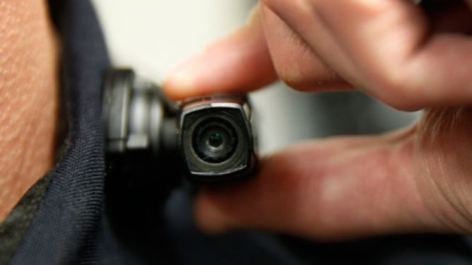 body camera up close view work by officer