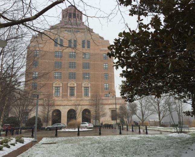 City Hall snow