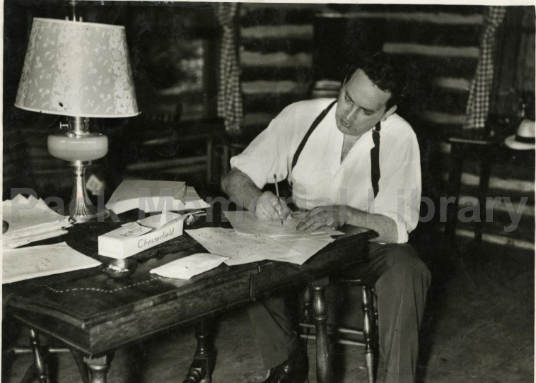 Thomas Wolfe at cabin