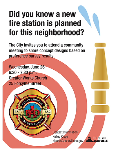 next fire station community meeting is June 26