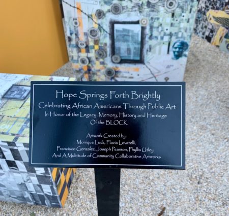 hope springs forth brightly celebrating african americans through public art plaque