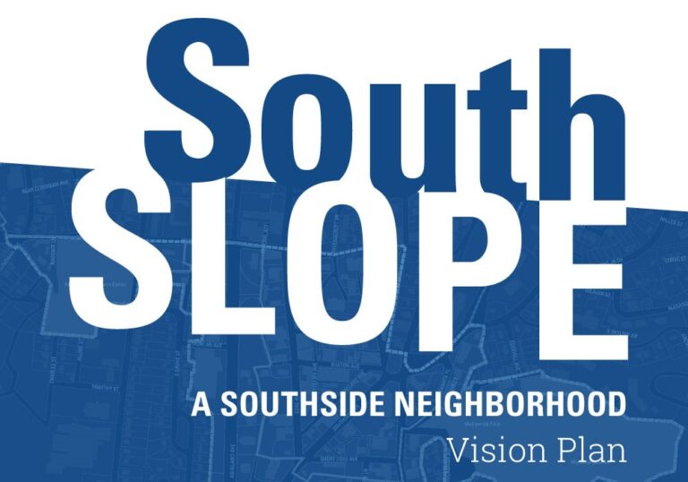 cover of south slope plan document