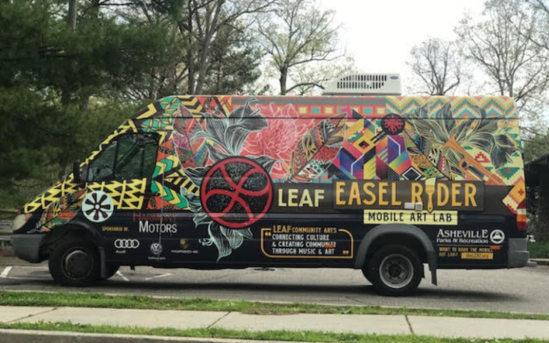 photo of mobile art van