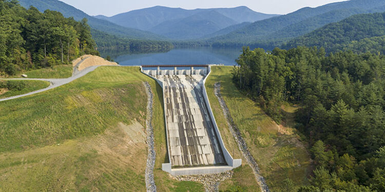 north fork auxiliary spillway