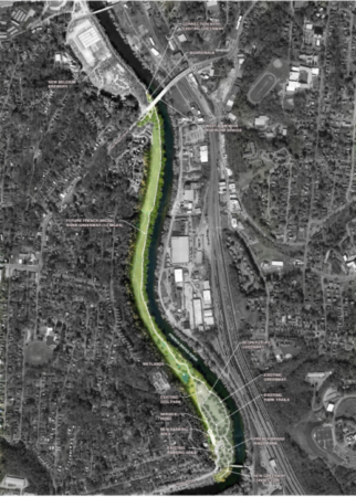 french broad river greenway map