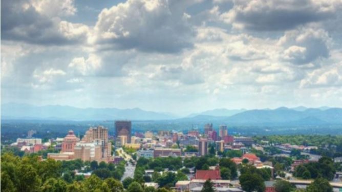 city of asheville skyline