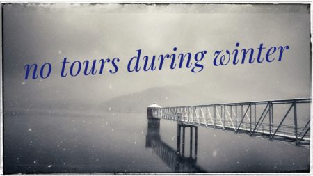 snowy weather at reservoir
