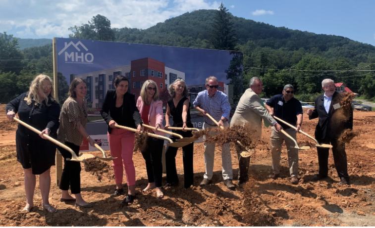 mountain housing opportunities groundbreaking for East Haven Apartments