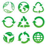 vector graphic of recycling icons