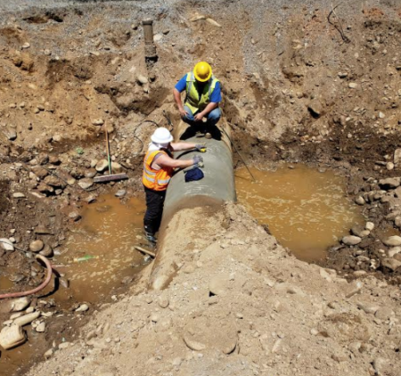 Transmission installation photo