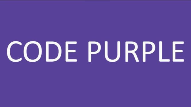 code purple text