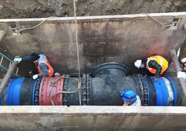 water transmission installation