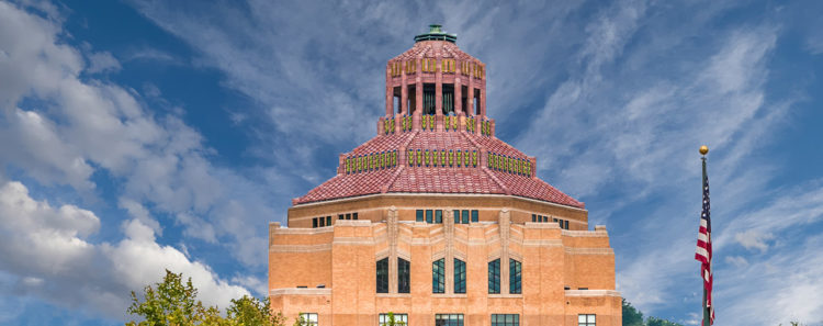 top of Asheville City Hall building