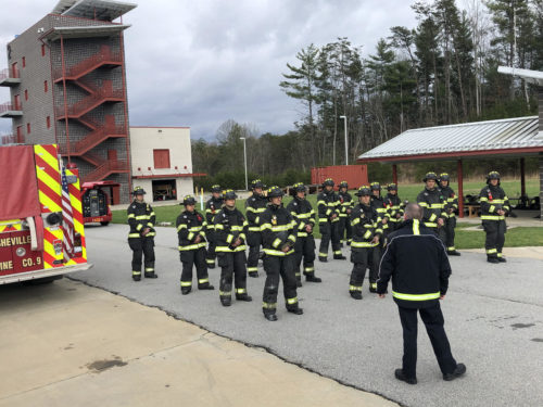 Asheville fire recruits