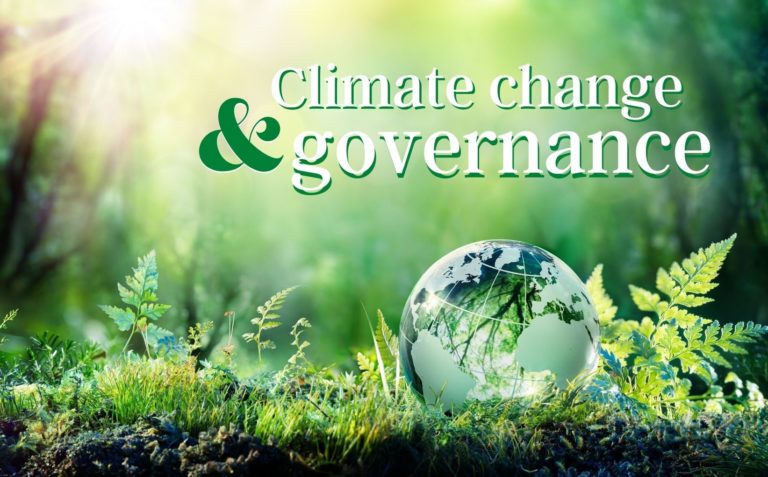 Climate change and governance illustration