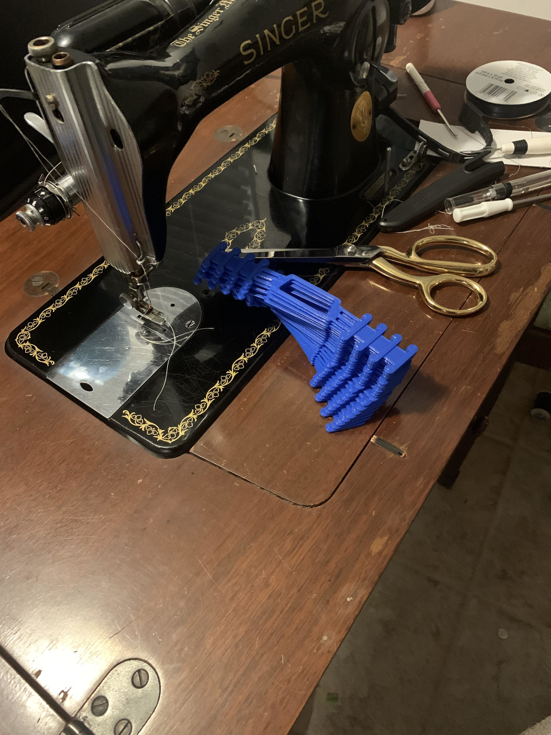 City of Asheville employees and their families make masks for employees