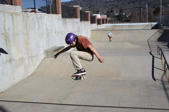 skater at skatepark