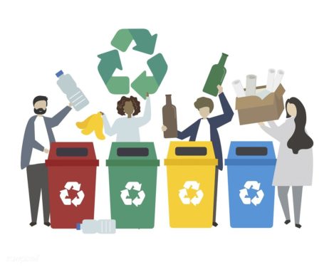 Recycle right illustration