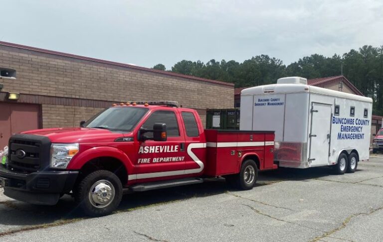 AFD rescue truck and trailer