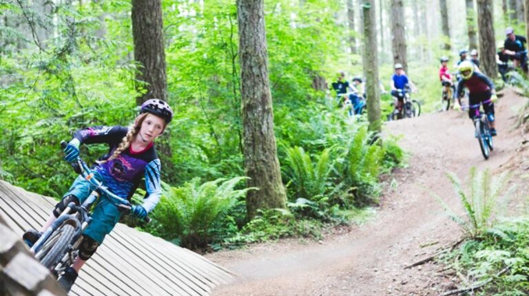 Outdoors bike skills course