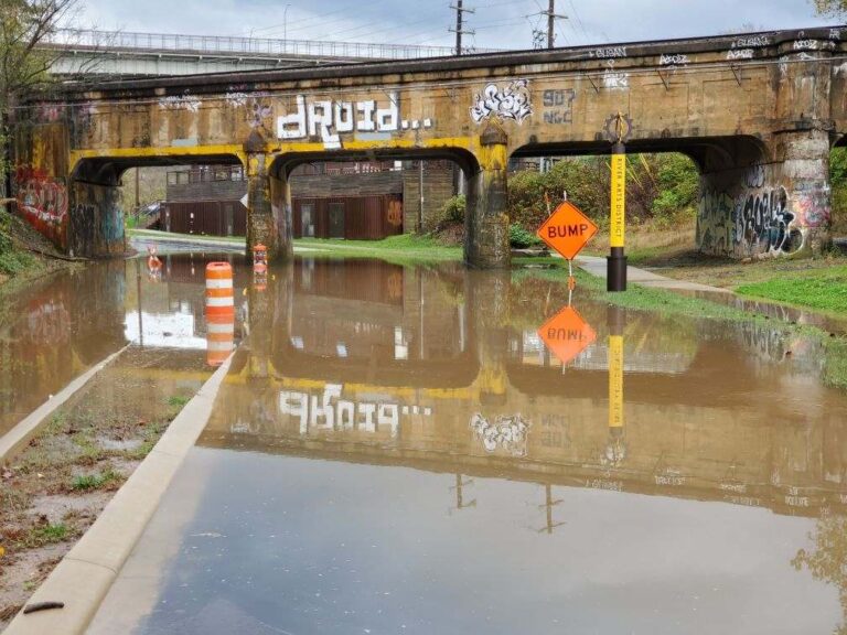 flooded Riverside Drive
