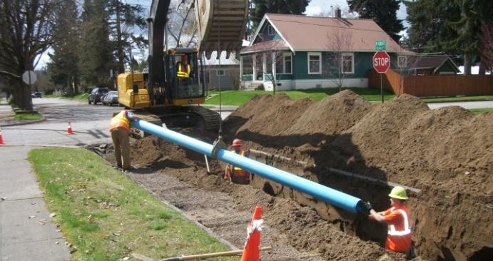 Water line installation