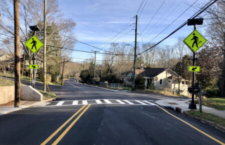 State street pedestrian crossing and signal