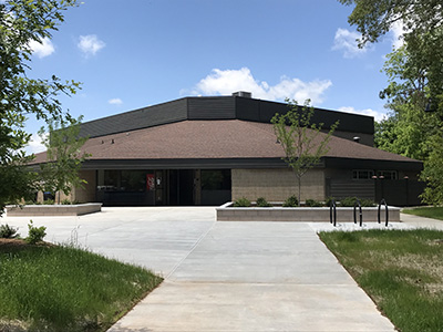 Tempie Avery Montford Center entrance after construction