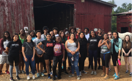 CAYLA students at horse farm