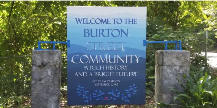 Burton Street sign image