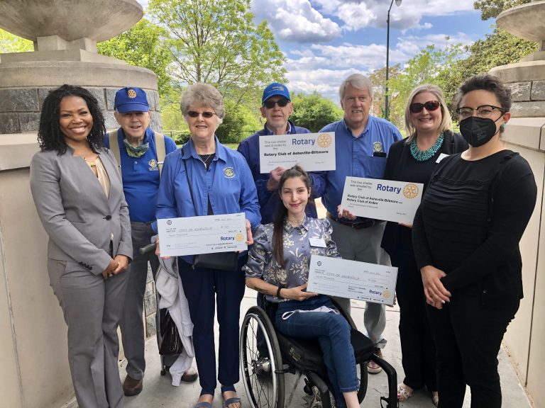 Rotary club check presentation