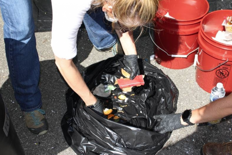 Asheville food waste audit image