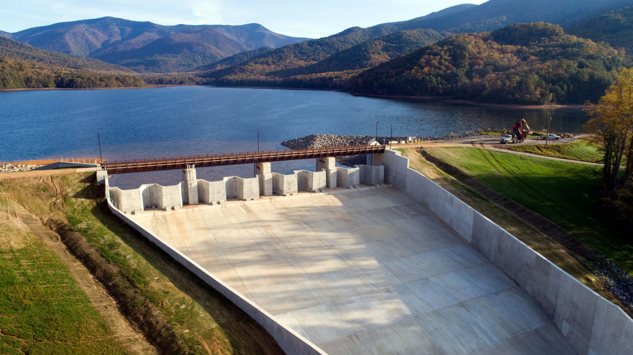 North Fork Dam Improvement Project, Living Waters Landscaping Asheville Nc