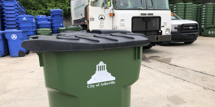 Asheville bear trash cart