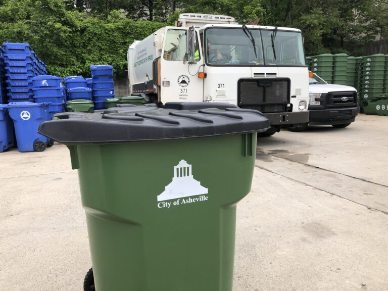 Asheville bear trash cart